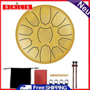 6"" 11 Tune Steel Tongue Drum Kit with Mallets Drumstick Finger Cots Carrying