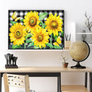 Full Round Drill Diamond Painting Sunflower Butterfly Mosaic Pictures Handiwork