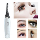 Long Lasting Electric Heated Eyelash Curler Applicator Makeup Tools (White)