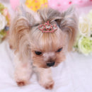 Rhinestone Alloy Shiny Dog Hairpin Hair Clip Cat Hair Grooming Pet Supplies
