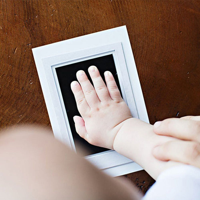 DIY Handprint Ornaments Non-Toxic Printing Oil Photo Frame Hand and Foot Print