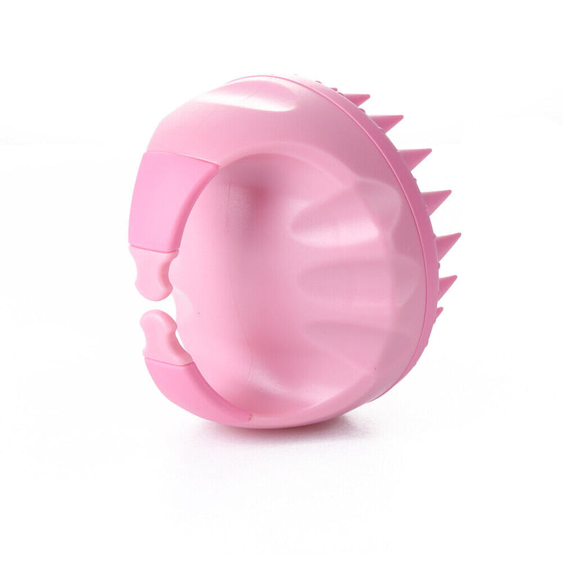Silicone Hair Washing Comb Scalp Head Massager Hair Cleaning Tool (Pink) Newly