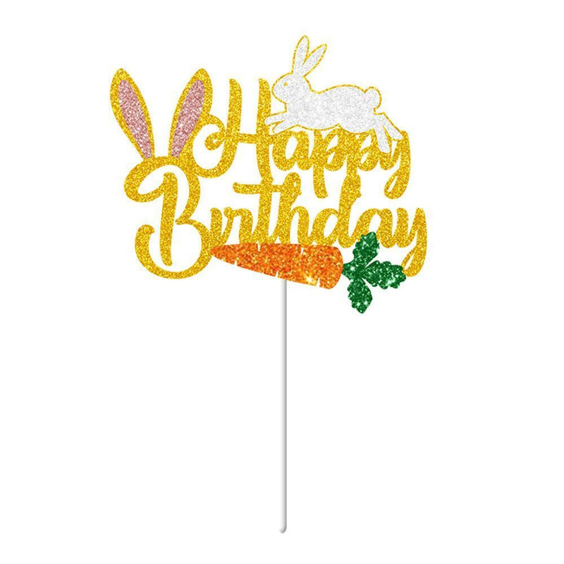 Easter Home Decoration Garland Bunting Cake Topper Hanging Flags Easter Banner