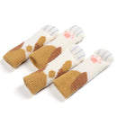 4pcs/set Cat Chair Feet Sock Thicken Anti-slip Table Leg Knitted Cover (B) Newly
