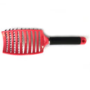 Women Hair Scalp Massage Comb Bristle Hairbrush Detangle Brushes (Rose Red)