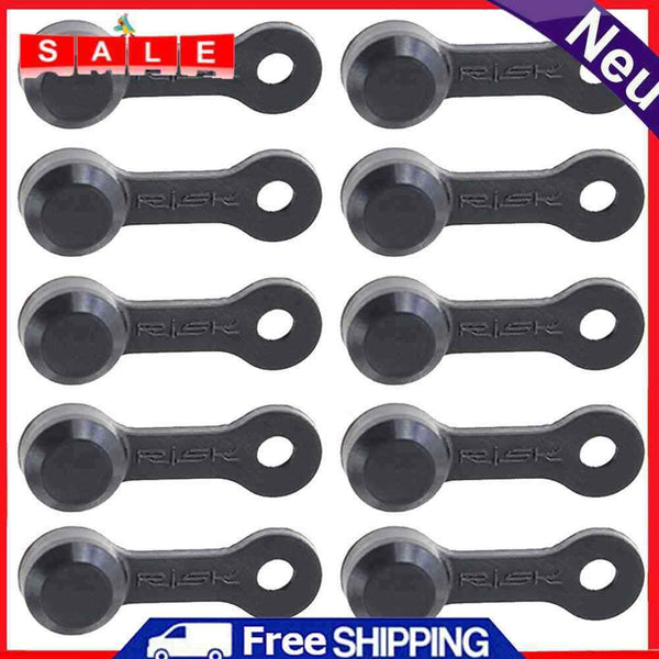 50pcs RISK Bicycle Bleed Nipple Screw Cap Oil Disc Brake Dust Cover (Black)