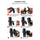 Bicycle Tail Light Bracket Shock-absorbing Rubber Pad Saddle Bracket for Bike