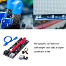 PCI-E Riser Card PCI Express 1X to 16X Extender PCIe Adapter 4Pin 6Pin Power
