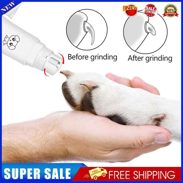 Electric Cat Dog Nail Clippers Plastic Pet Paws Nail Grooming Trimmer Tools