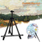 63 inch Artist Easel Adjustable Aluminum Alloy Easel with Carry Bag (Black)