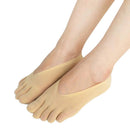 1 Pair Women Casual Invisible Socks, Non-Slip Five Finger Socks (Pink)