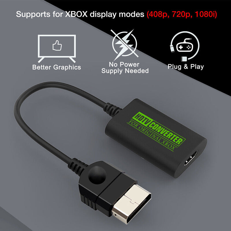 For Xbox to HDMI-Compatible Converter HD Link Cable 1080i 720p 480p 480i