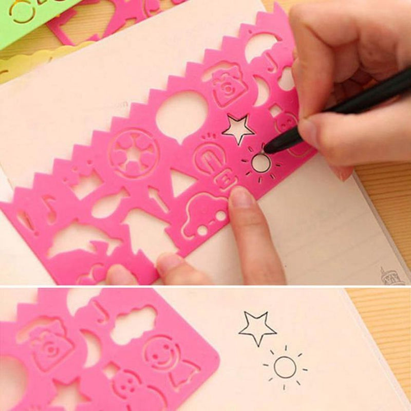 Draw Pictures Geometric Ruler Animal Drafting Tools Stationery For Students