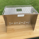 Outdoor Portable BBQ Grills Stainless Steel Small Charcoal Barbecue Wood Stove