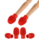 2pcs Drum Stick Practice Tips Drum Mute Portable Silicone Sleeve Mute Dampe