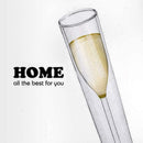 Double layer Cocktail Glass Crystal Champagne Cup Goblet Transparent T6U0 P8O2