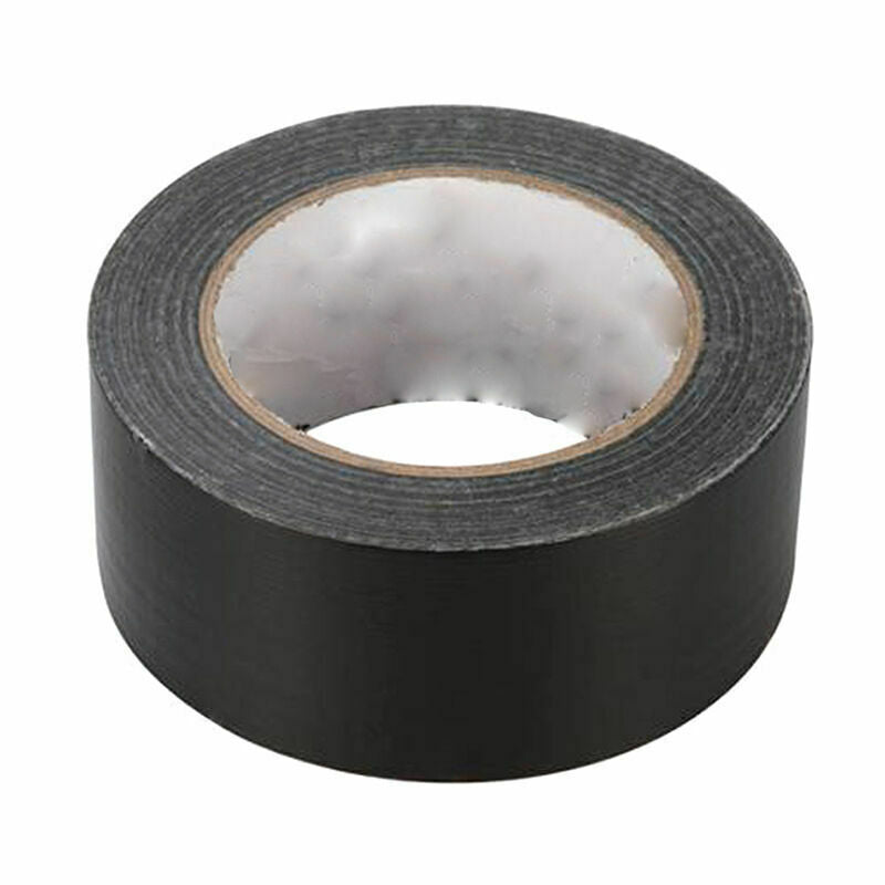 adhesive Cloth Duct Tape 4.8cm*9m Waterproof Heavy Qualit Gaffer Duty Black D2X8