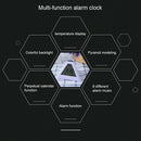 Night Light Creative Bedside Clocks Thermometer Meter Number Clock Alarm Clock