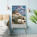 11CT Stamped Print Canvas Artworks Decor Full Cross Stitch Embroidery Painting
