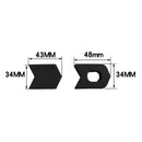 1 Pair Bicycle Crank Covers Silicone Crankset Protector Arm Sleeve (Black) Newly