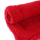 Plush Pet Hamster Cushion Mat Squirrel Warm Blanket Guinea Pig Bed Pad(Red)