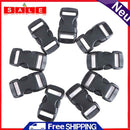 50pcs 10mm Plastic Hardware Dual Adjustable Side Release Buckle