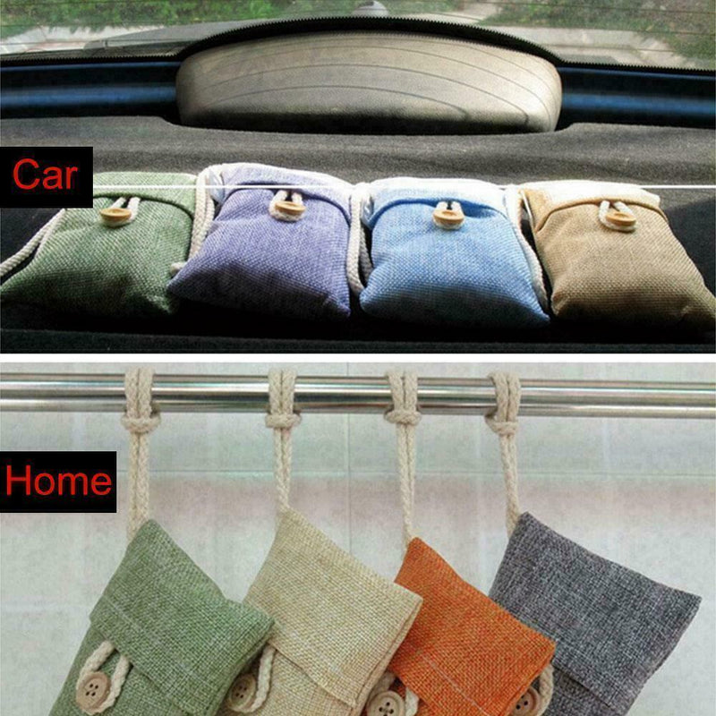Air Purifying Bag Purifier Nature Fresh Charcoal Bamboo Freshener Non-Toxic K9O3
