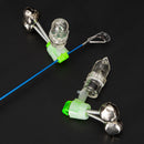 5pcs/lot Fishing Bite Alarms Night LED Fishing Rod Clamp Tip Clip with Bell Ring