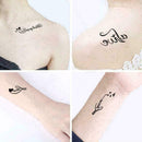 Black Heart Pattern Removable Waterproof Temporary I5D3 Tattoo Stickers B3B3