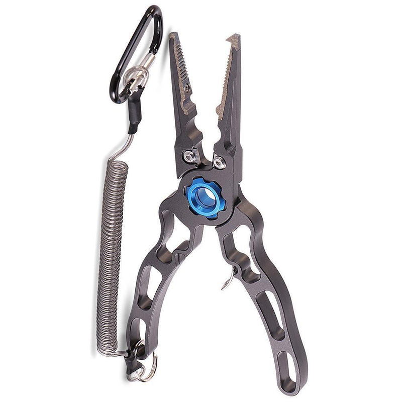 Pliers Scissors Portable Line Lure Cutter Fishing Tools (Titanium Grey)