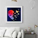 DIY Oil Paint by Numbers Heart Butterfly Acrylic Drawing Kit Coloring Picture
