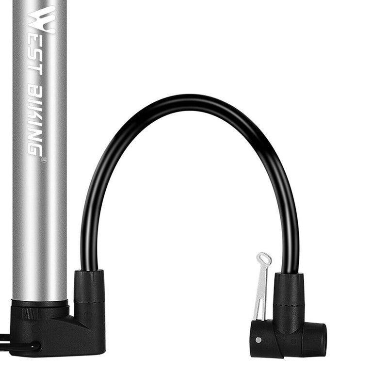 WEST BIKING Cycling Mini Bicycle Pump Aluminum Road Bike Tire Inflator 120PSI