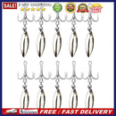 Rotating Sequin Hooks Lure Metal Barbed Fishing 3-Hook Freshwater Fishing Hoo