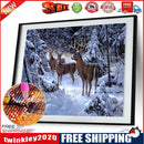Snow Deers Elk 5D Diamond DIY Painting Craft Kit Home Decor