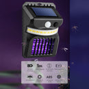 Solar wall lamp electric shock mosquito lamp outdoor waterproof white warm