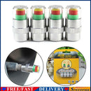 4pcs 36psi Car Tire Pressure Detection Cap Monitoring External Valve Caps