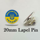 3PCS Ukraine Standing Strong Lapel Pin support Ukraine 2022