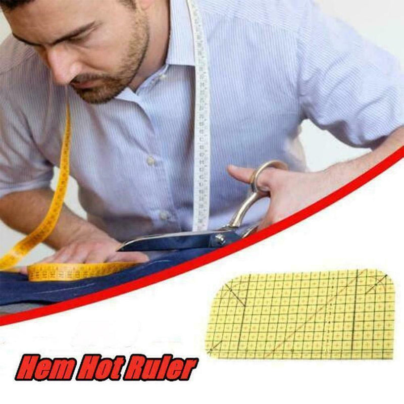 Measuring Tool Ruler Hot Ironing Ruler Patchwork Tailor DIY J9K Q Sewing O4D2