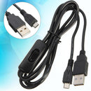 Raspberry 1.5m Micro USB Power Adapter Charging Cable with ON/OFF Switch