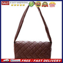 Female Quilted Cotton Padded Lattice Armpit Bag Large Capacity Tote Shoulder Bag