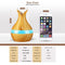 300mL Wood Grain Aroma Essential Oil Diffuser Air Humidifier (Light Brown) Newly