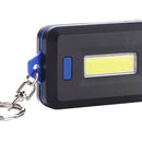 Portable Mini Flashlight COB LED Key Chain Keyring Torch Hiking Work Light Lamp