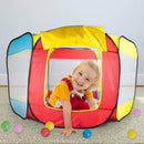 Indoor and Outdoor Playhouse Simple Folding Ball Pit Hideaway Game Tent-H
