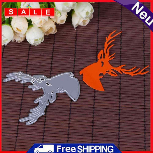 Deer Head Cutting Dies Stencils Scrapbook Embossing DIY Craft Card Gift-177665
