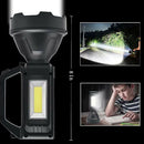 Fishing Flashlight Camping Solar LED Searchlight Fishing Light USB Rechargeable