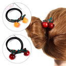 Cute Hair Accessories Women Korean Hair Rope Hair Ring Cherry High Elastic