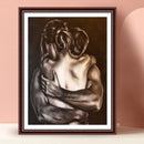 5D DIY Full Round Drill Diamond Painting Lover Hug Home Decor Handmade Character