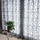 2pcsYarn Window Tulle Curtains Window Voile Curtains for Living Room-Coffee
