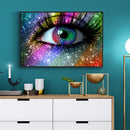 5D Point Drill Craft Cartoon Eyes Diamond Painting On Canvas Decorative Mosaic