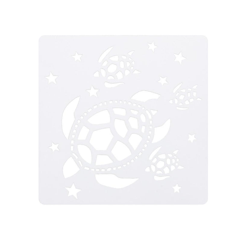 Wall Paint Creatures Stencil Ocean 6x6Inch Sea Animal Painting Hollow Template